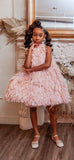 Blush Feathered Frock